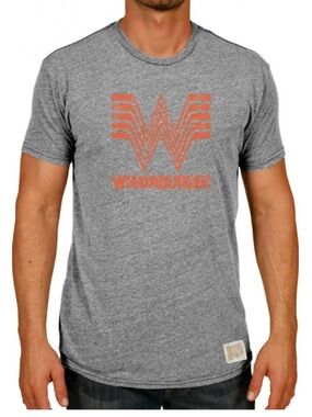 Original Retro Brand Whataburger Grey Whataburger Short Sleeve Fashion T Shirt